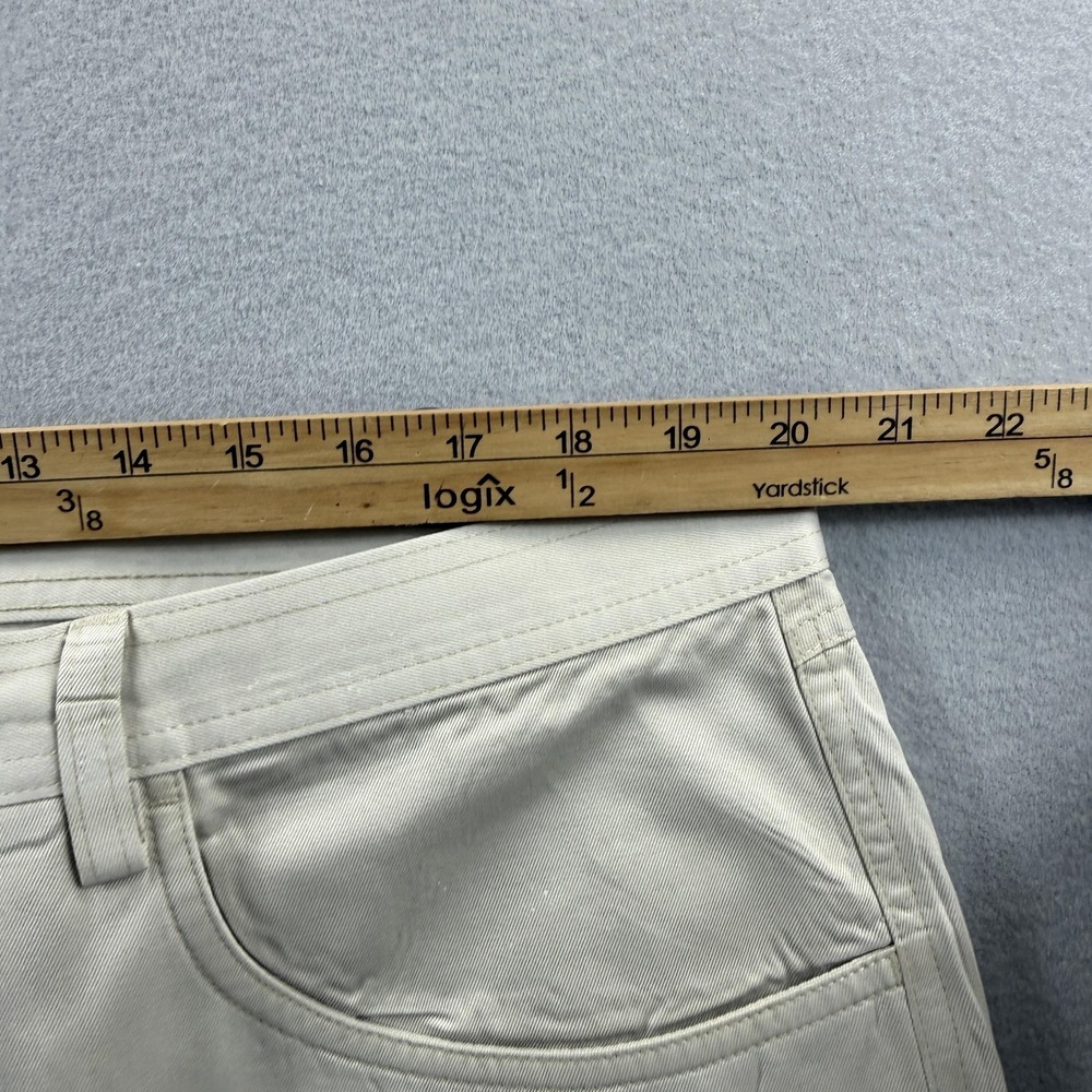 Roundtree & Yorke Pants Mens 42x30 (Fit 42x29) Beige Fine Pima Cotton Khakis - Picture 4 of 6
